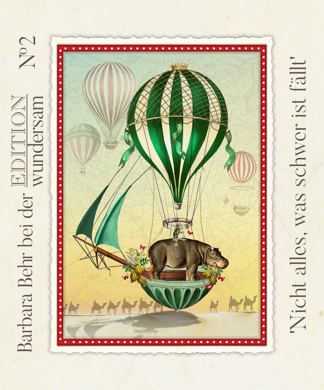 Not Everything That Is Heavy Falls Postcard - Edition Wundersam No. 2
