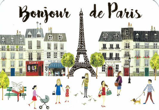Cartes d'Art - Hello from Paris - Postcard with foil details