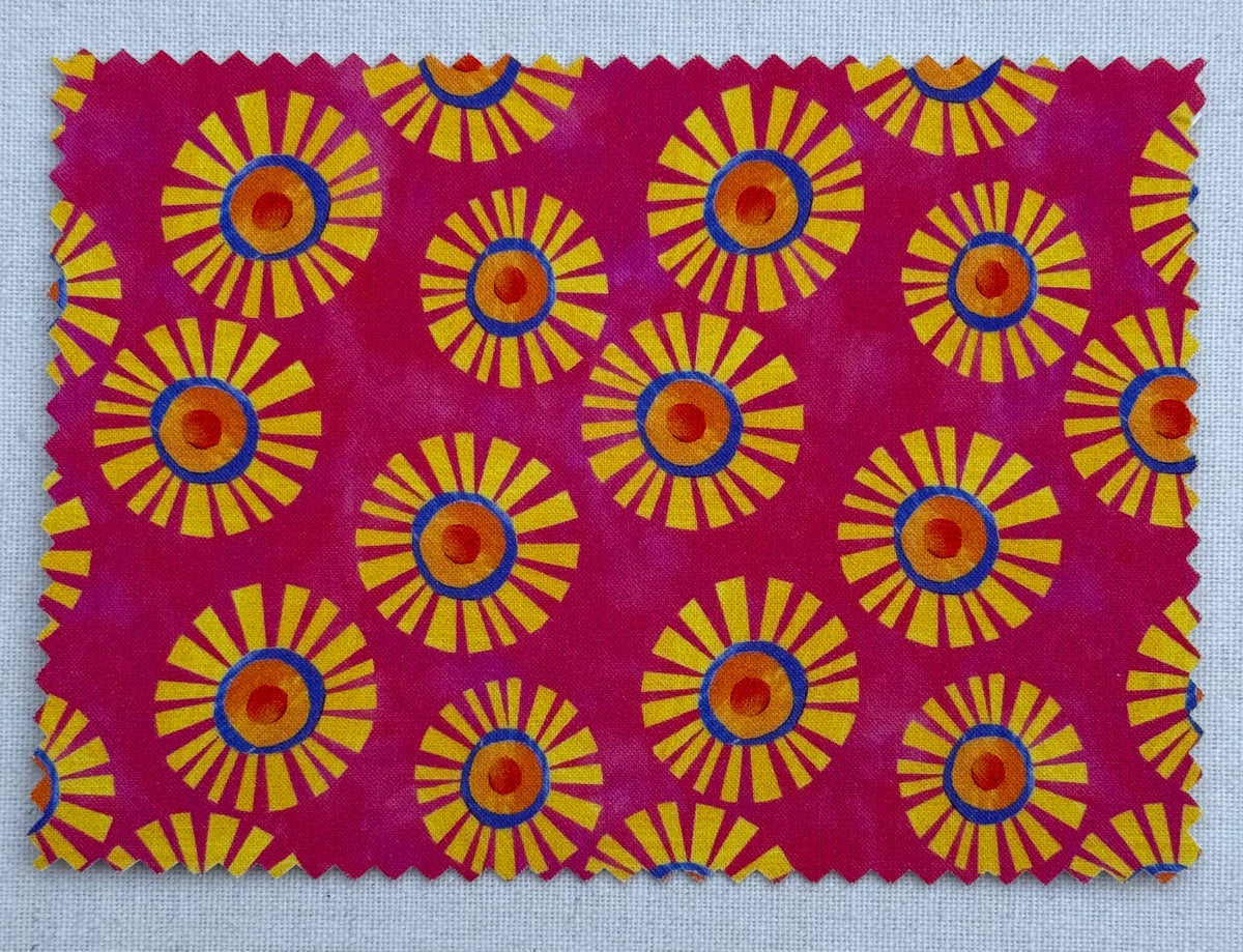 Sun Fabric Postcard bright and colorful