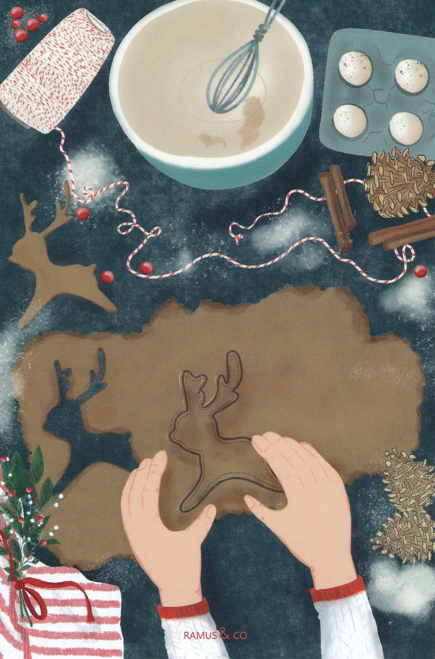 Baking Season Postcard by Ramus & Company