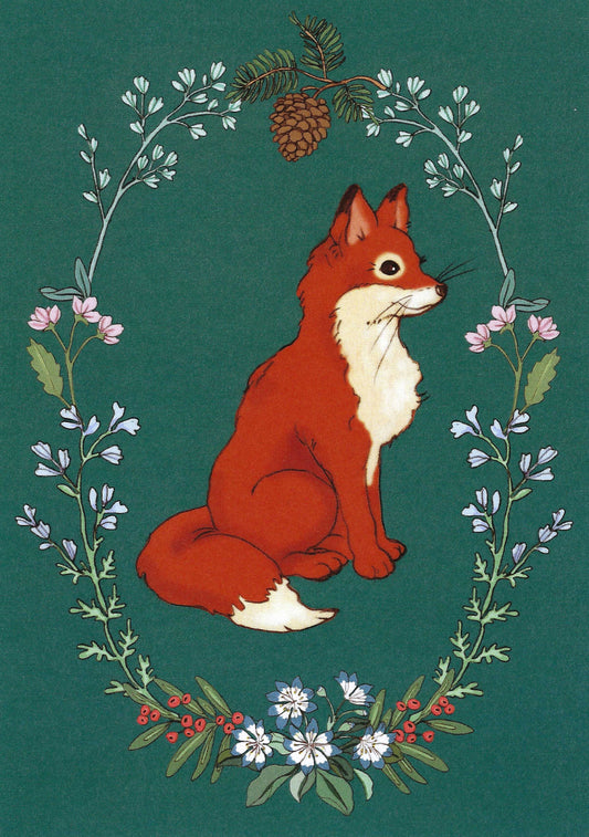 Belle & Boo - Midnight Fox - Postcard