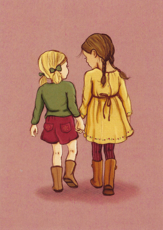 Belle & Boo - Never Let Go - Best Friends - Postcard