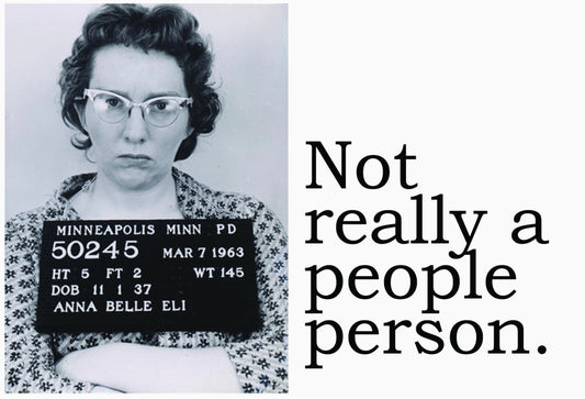 Big House Postcards - Not Really A People Person by Three Sisters Design Co.