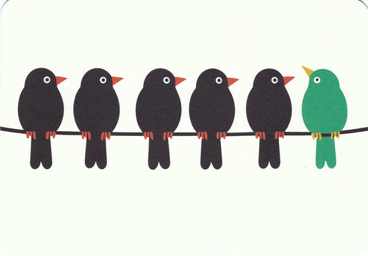 Birds Postcard - Colorful Bird - by Gutrath Verlag
