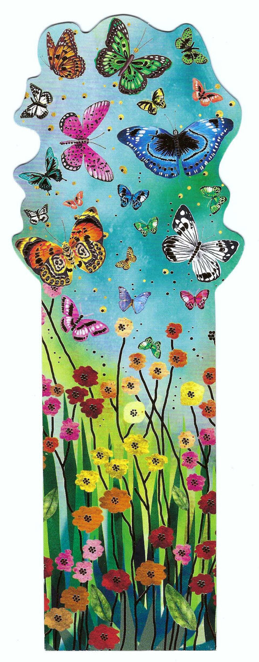 Butterfly Meadow Bookmark with foil details by Editor - Art of Emotion
