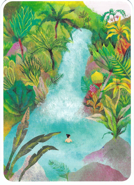 CODE CINQ - Izou - The Waterfall - Postcard