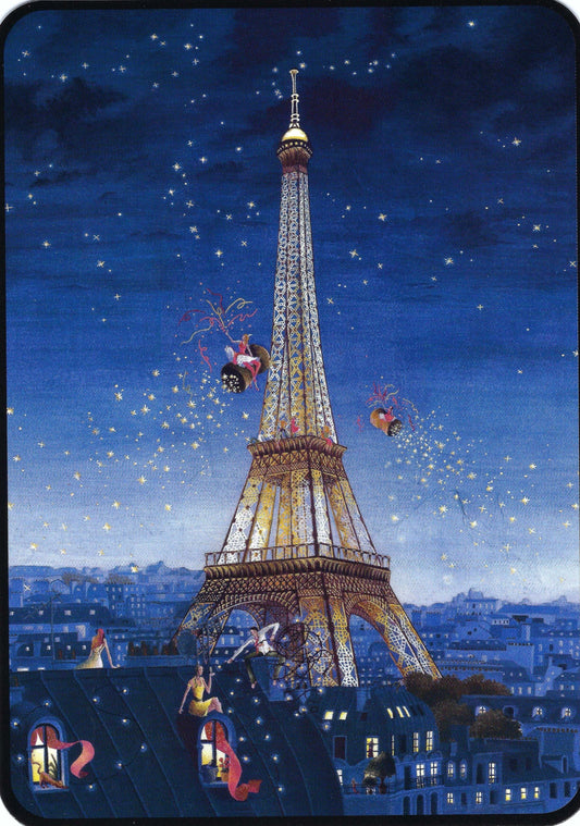CODE CINQ - Eiffel Tower - Paris - France - Postcard
