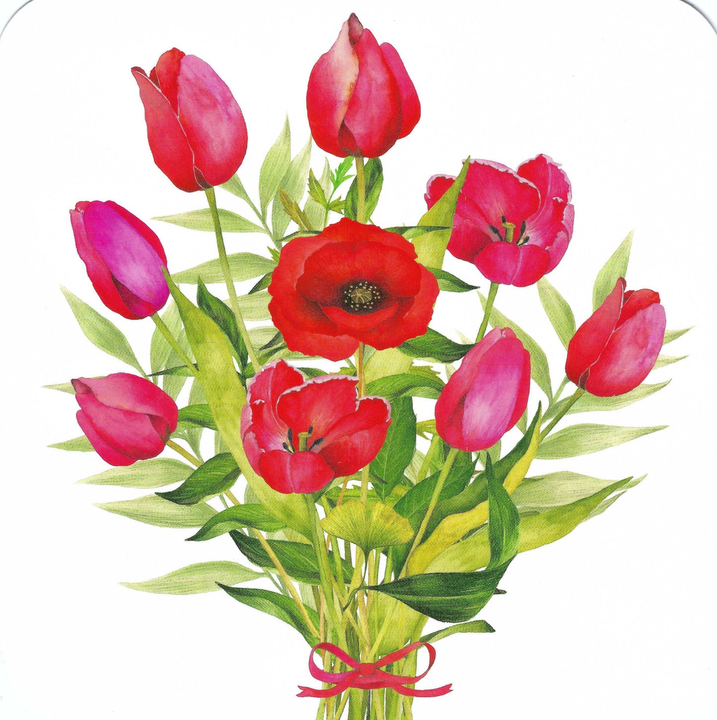 CODE CINQ - Mila and MG - Tulips - The Bouquet - Postcard