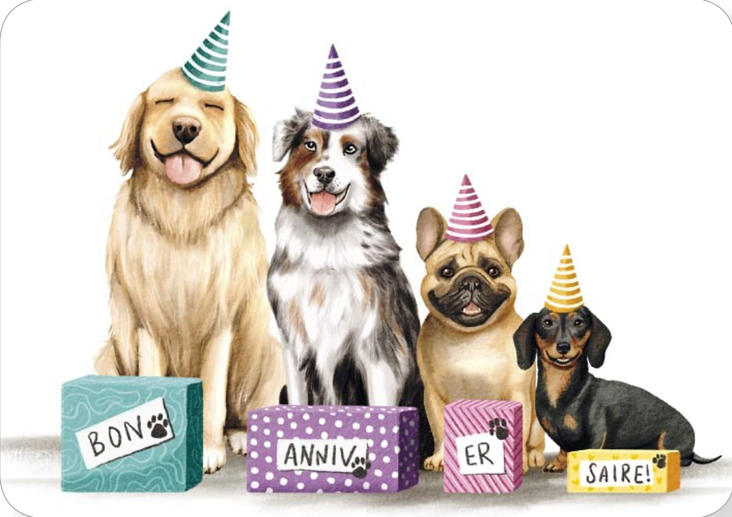 CODE CINQ - Rosie Hilyer - Dogs - Birthday - Postcard
