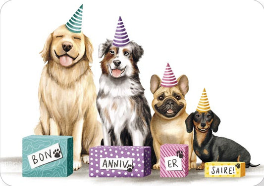 CODE CINQ - Rosie Hilyer - Dogs - Birthday - Postcard