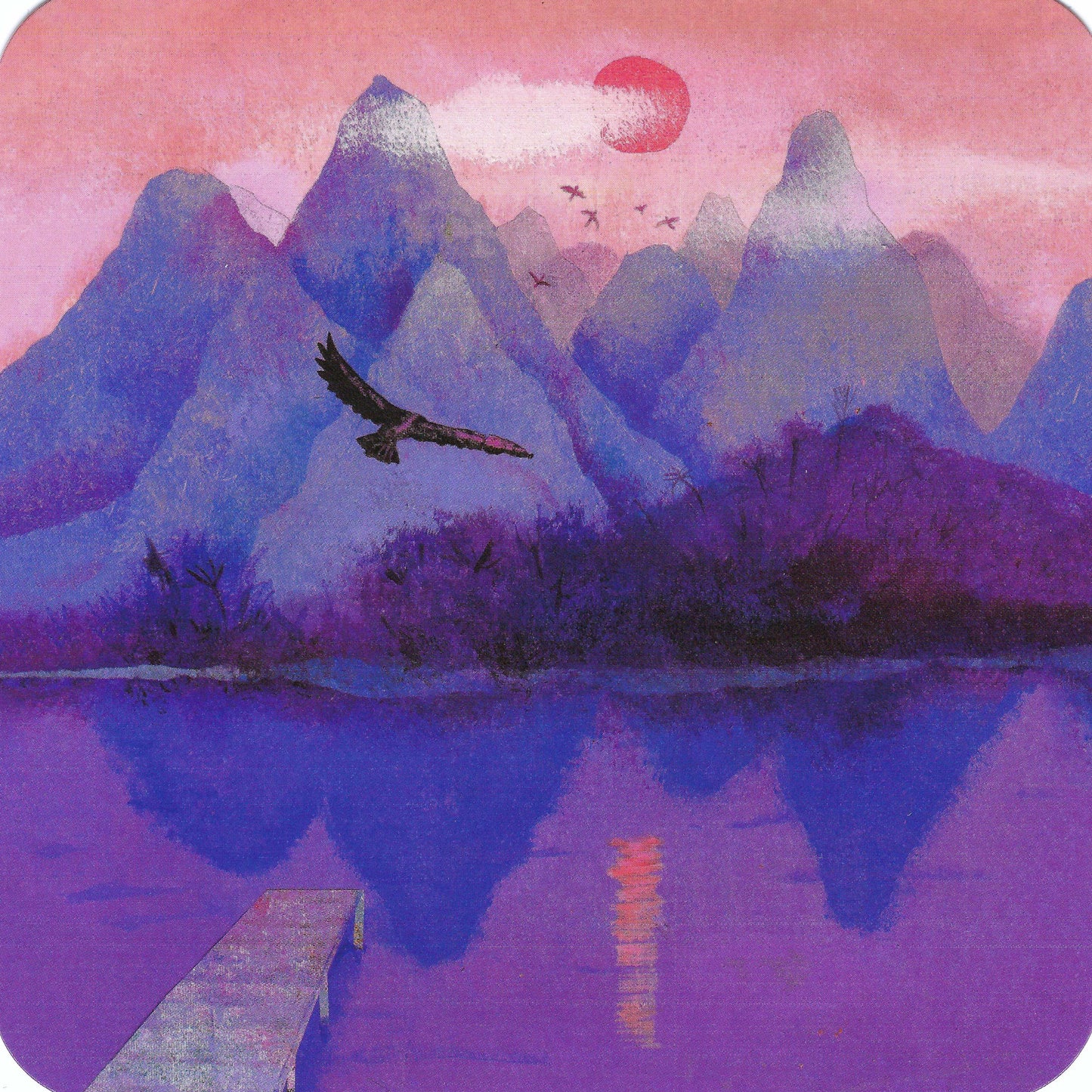 The Purple Post - Premium Postcard, Sticker and Washi Tape Pack - Purple Love