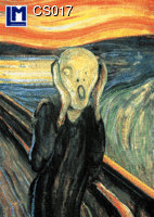 L.M. Kartenvertrieb - Munch - The Scream - Ghost - Art - 3D Postcard