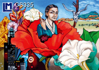 L.M. Kartenvertrieb - Juan Carlos Espejo - Georgia O'Keefe - Art - 3D Postcard