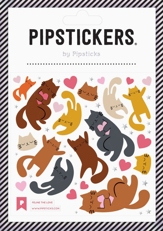 Cats Sticker Sheet by Pipsticks - Feline the Love