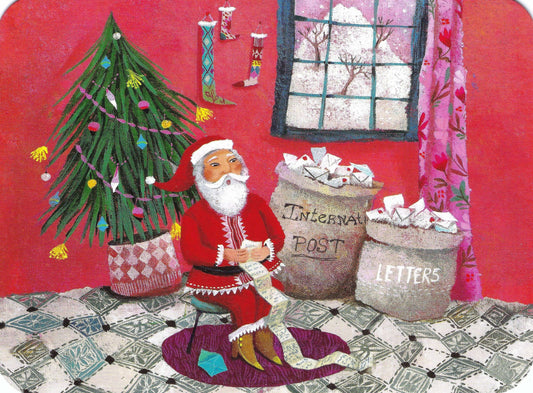 Christmas Letter to Santa Postcard by Correspondances