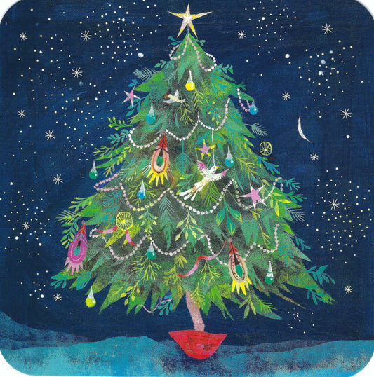 Christmas Tree Postcard by CODECINQ