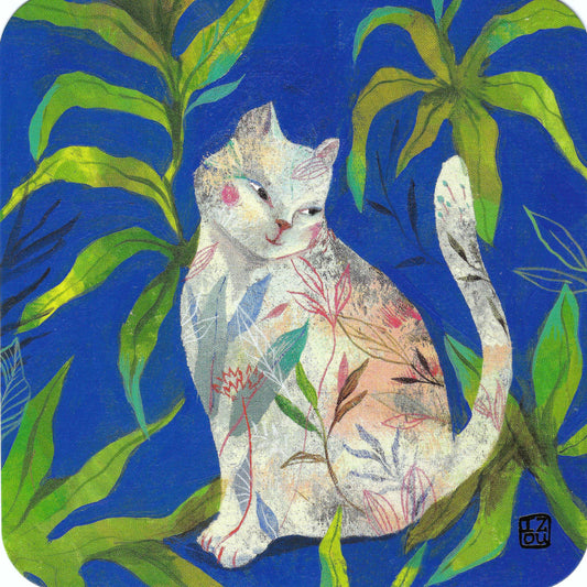 Correspondances - Izou - Cat - Plants - Postcard
