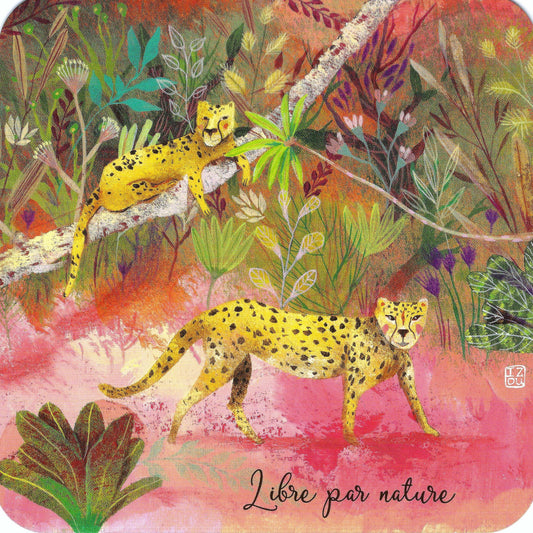 Correspondances - Izou - Cheetahs- Jungle - Postcard