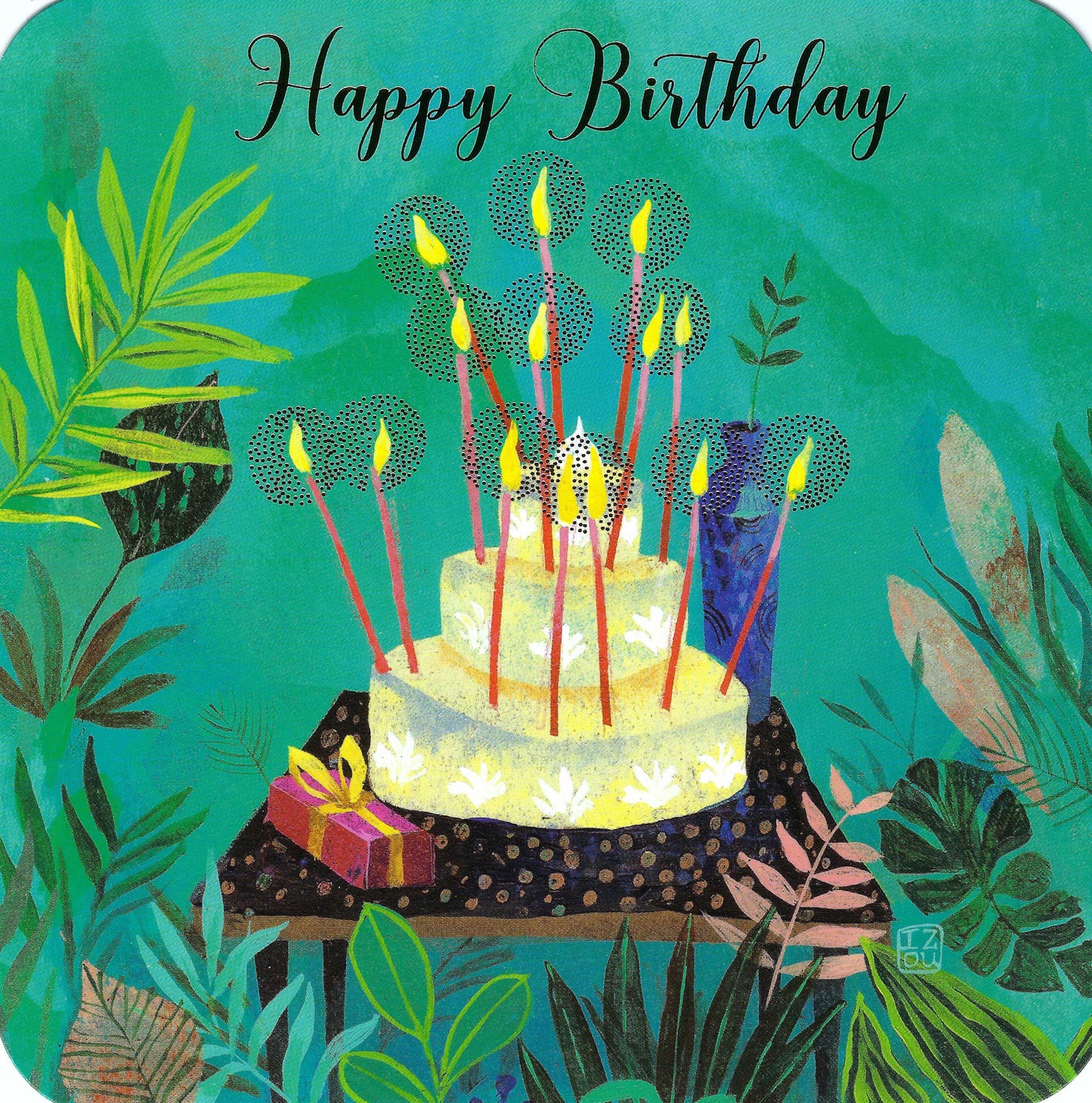 Correspondances - Izou - Happy Birthday - Cake - Postcard