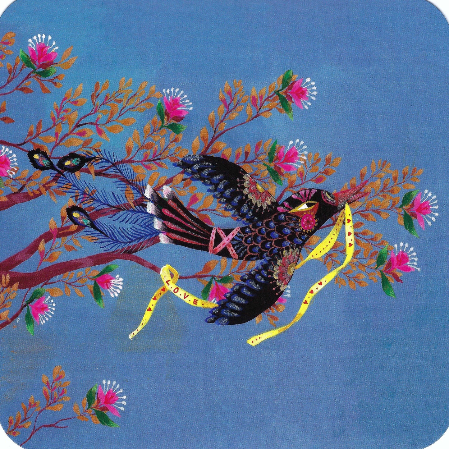 Correspondances - Izou - Love - Bird - Flowers - Postcard