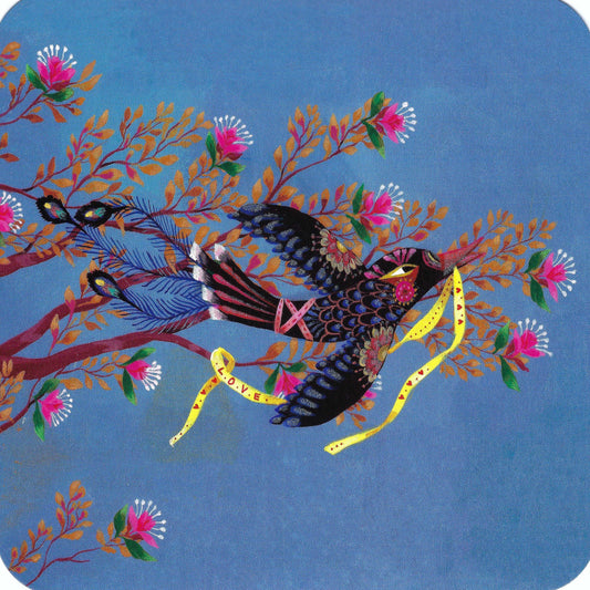 Correspondances - Izou - Love - Bird - Flowers - Postcard
