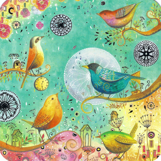 Correspondances - Jehanne Weyman - Birds - A Party in the Air -Postcard