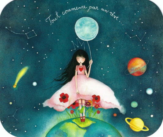Correspondances - Mila - Miss Universe - Space - Earth - Stars - Postcard
