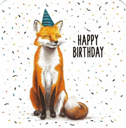 Correspondances - Rosie Hilyer - Fox - Happy Birthday - Postcard