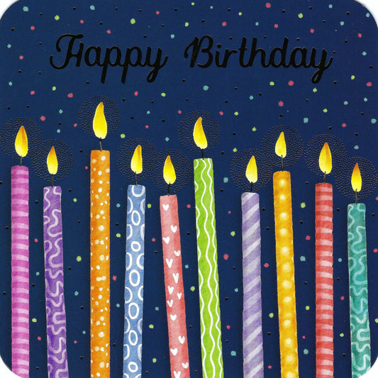 Correspondances - Rosie Hilyer - Happy Birthday - Candles - Postcard