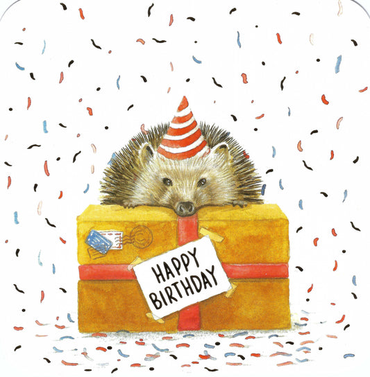 Correspondances - Rosie Hilyer - Hedgehog - Happy Birthday - Postcard