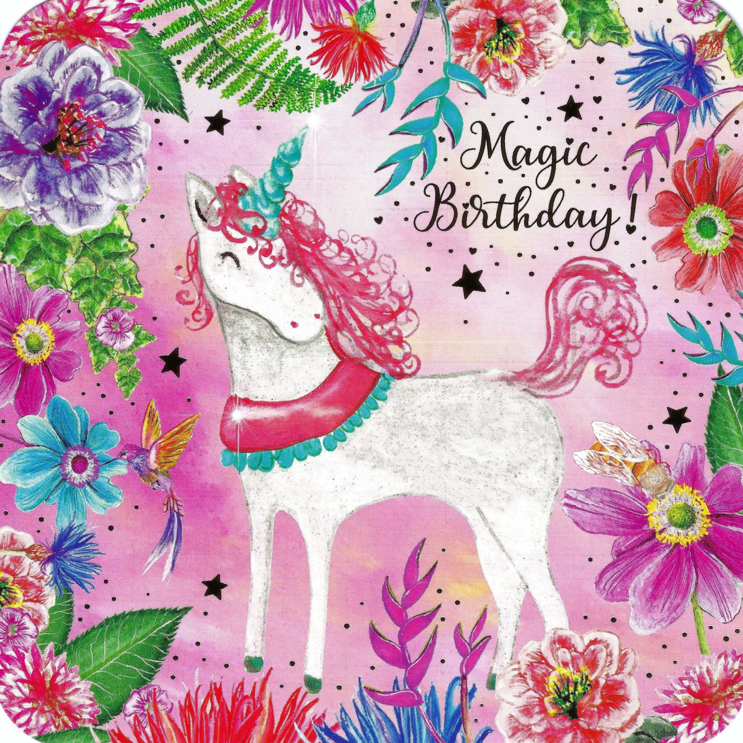 Correspondances - Unicorn - Magic Birthday - Happy Birthday - Postcard