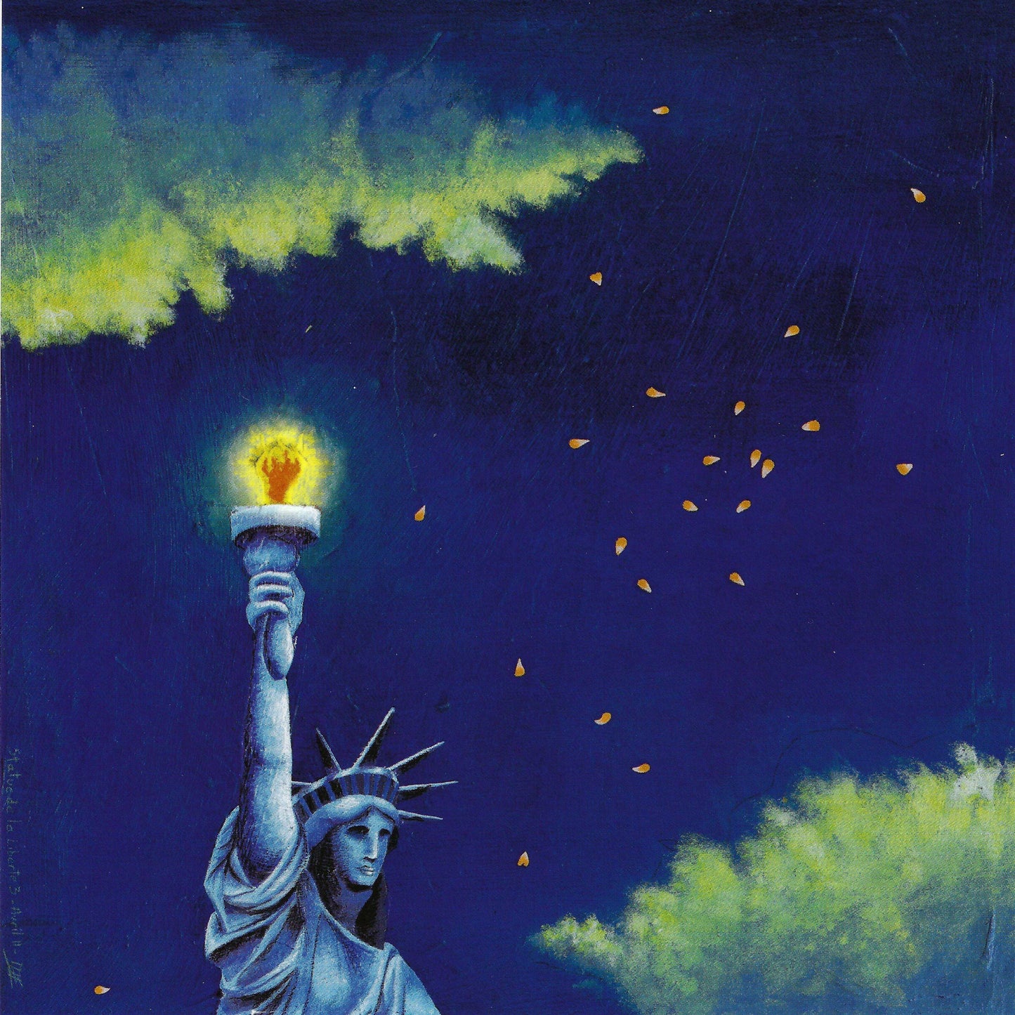 Correspondances - Statue of Liberty - New York - Triple Postcard - 3 Postcard Pack