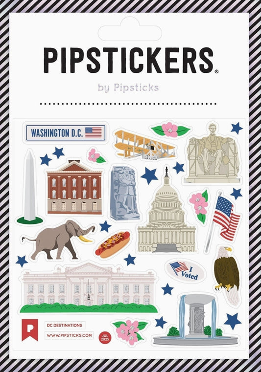 DC Destinations Pipsticks Sticker Sheet