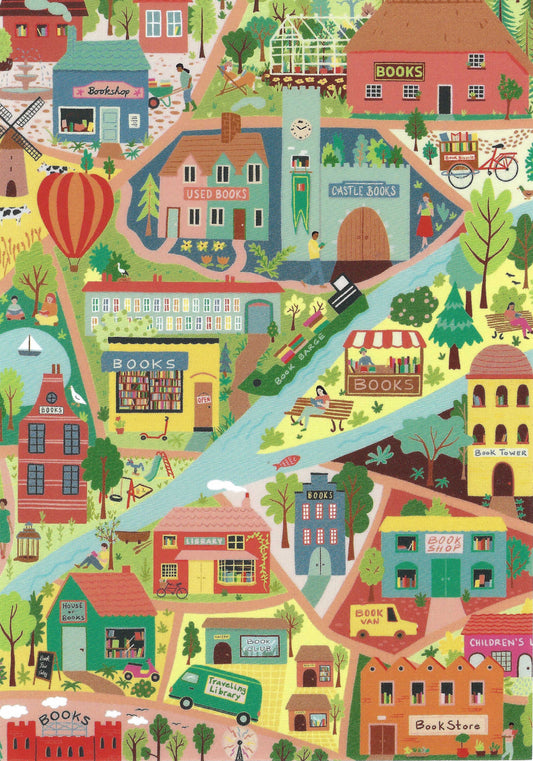 Das Brooklyn - Book Town - City of Bibliophiles - Postcard