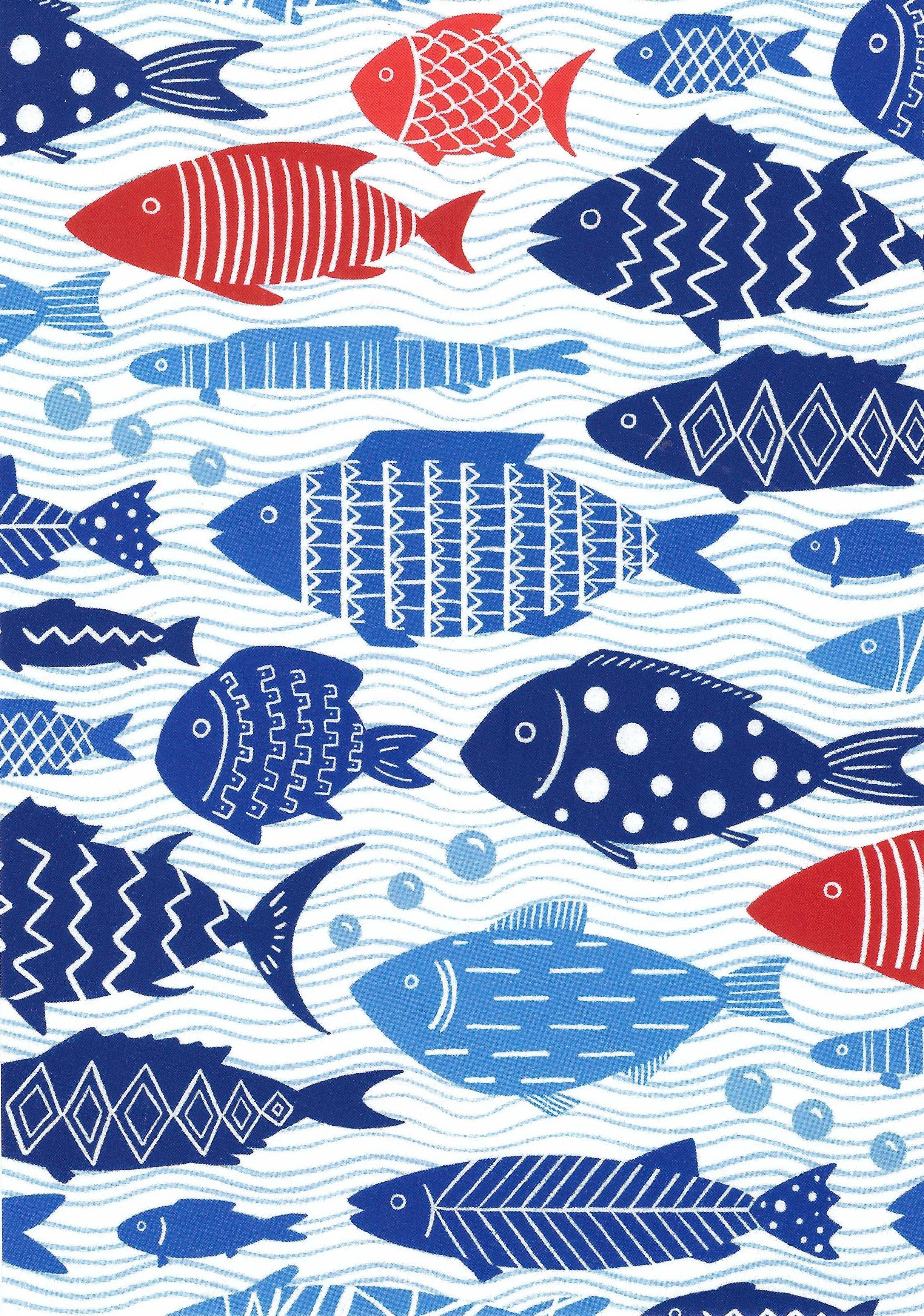 Das Fish Das Brooklyn - Graphic Fish - Postcard – Tiffany's Postal Treats