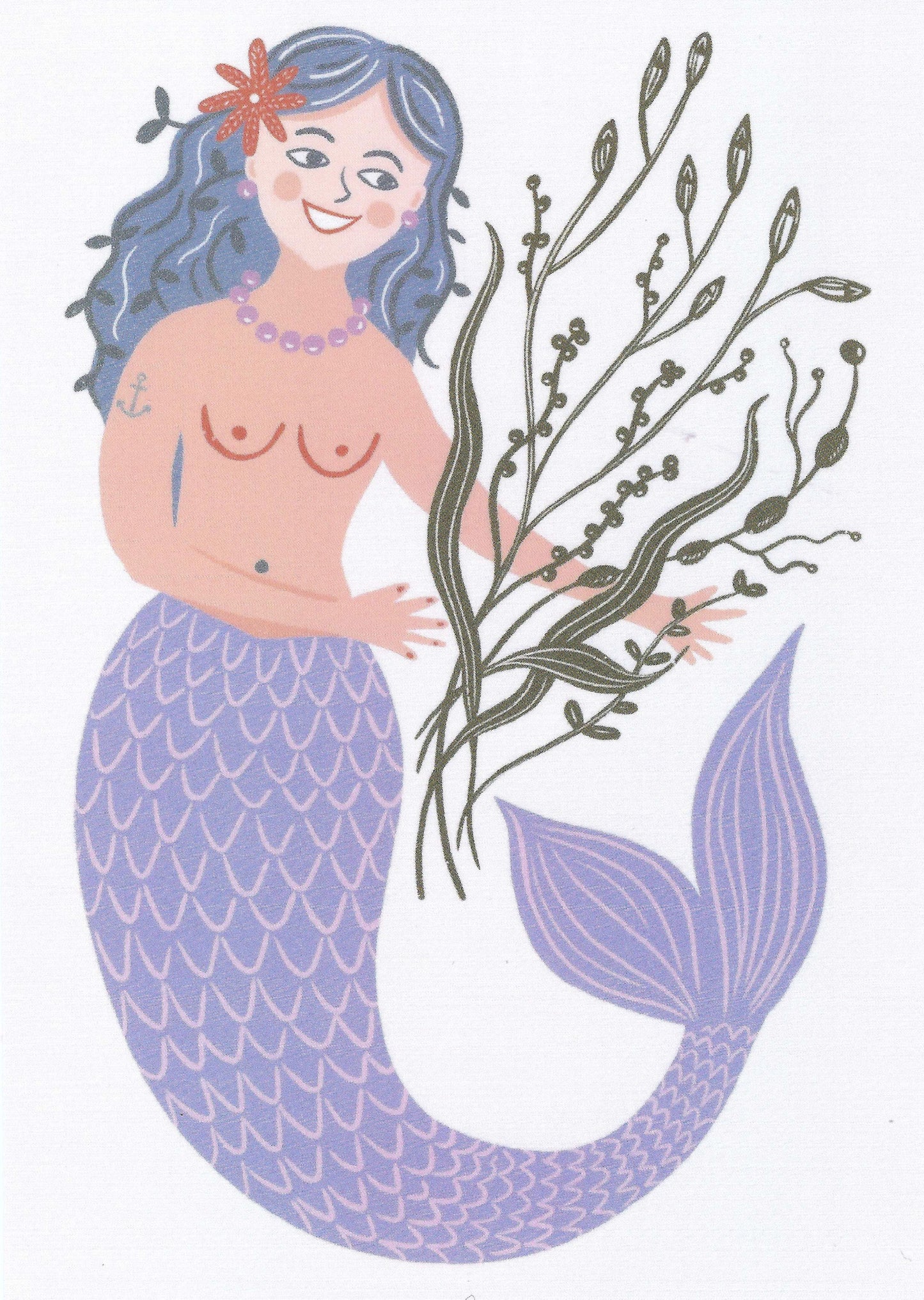 Das Brooklyn - Mermaid - Seaweed Bouquet - Postcard