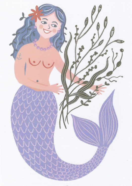 Das Brooklyn - Mermaid - Seaweed Bouquet - Postcard