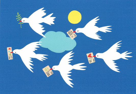 Das Brooklyn - Postcards - Mail - Doves - Messages of Peace - Postcard