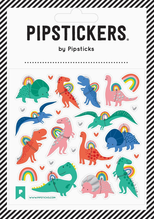 Dinos and Rainbows and Stickers Oh My Pipsticks Sticker Sheet Pipstickers