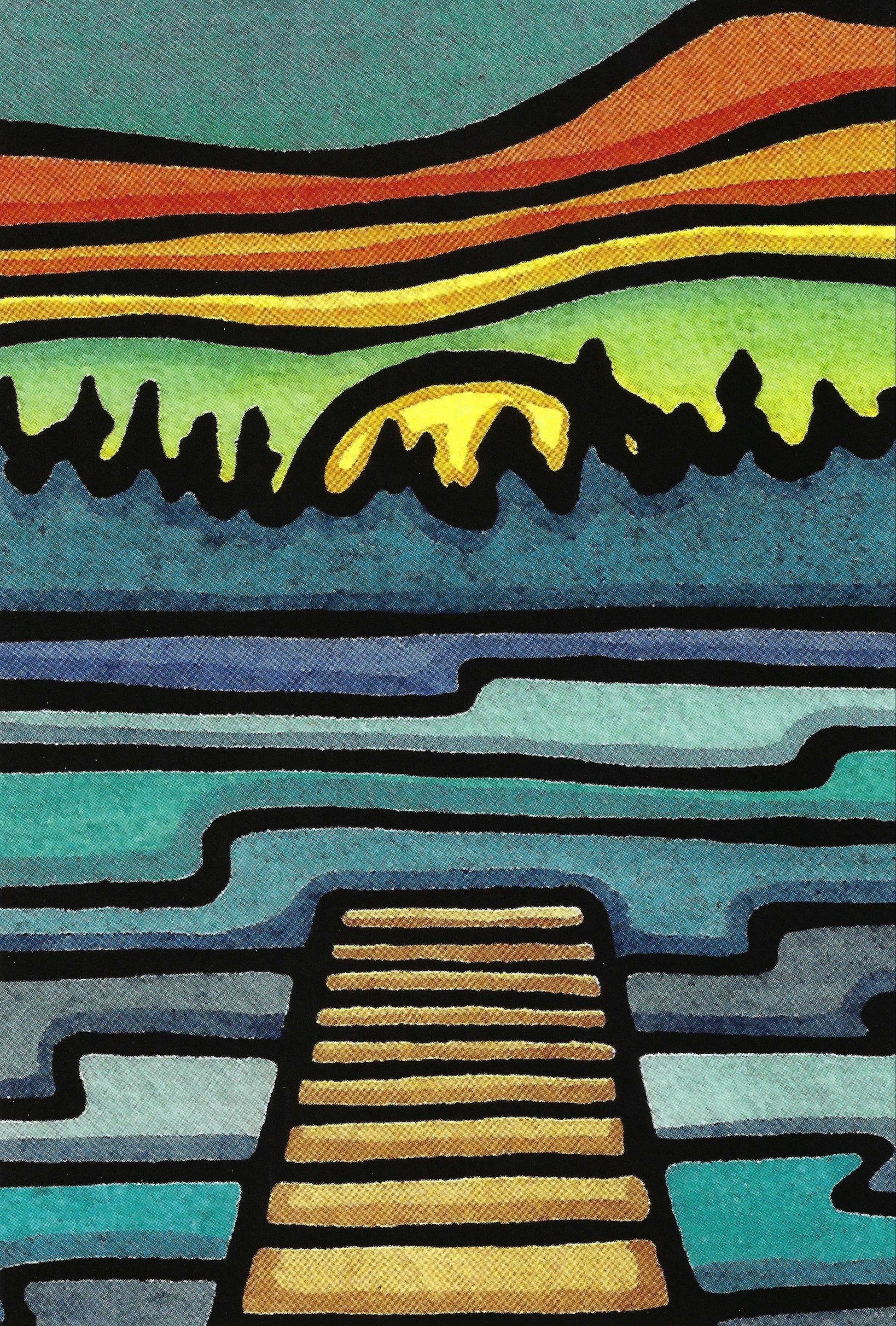 Dock - Lake Life Postcard by Sarah Angst Art