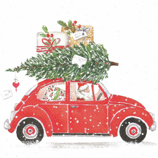 Edition Gollong - Merry Christmas Postcard - Santa - Car - Postcard