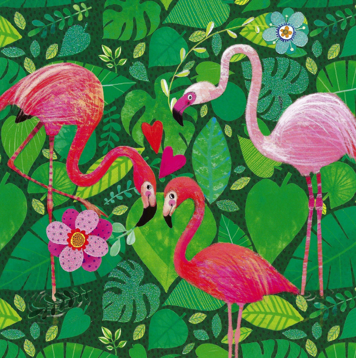 Edition Gollong - Mila Marquis - Flamingos - Postcard