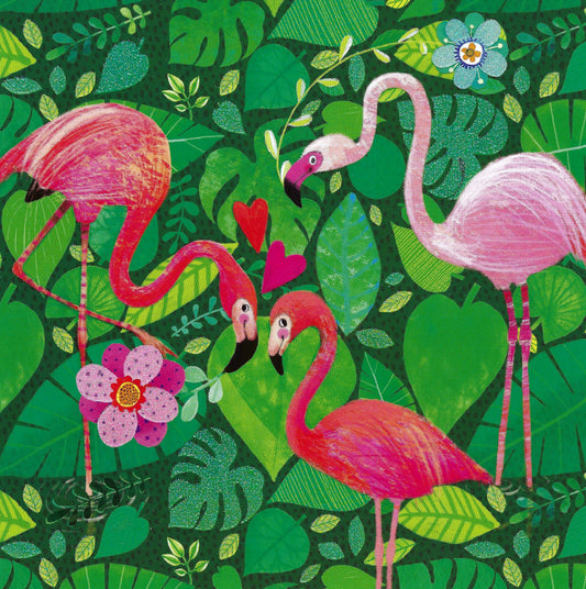 Edition Gollong - Mila Marquis - Flamingos - Postcard