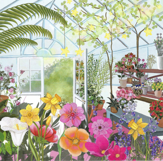 Edition Gollong - Flowers - Greenhouse - Postcard