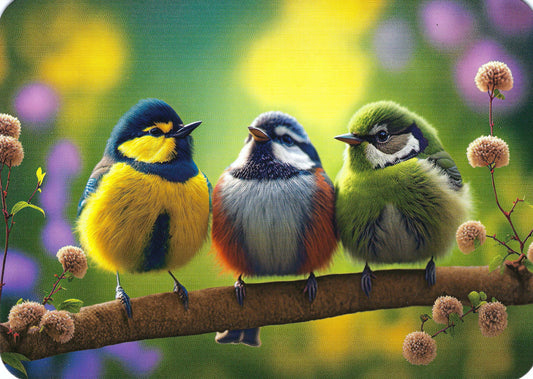 Edition Gollong - Three Birds - Postcard