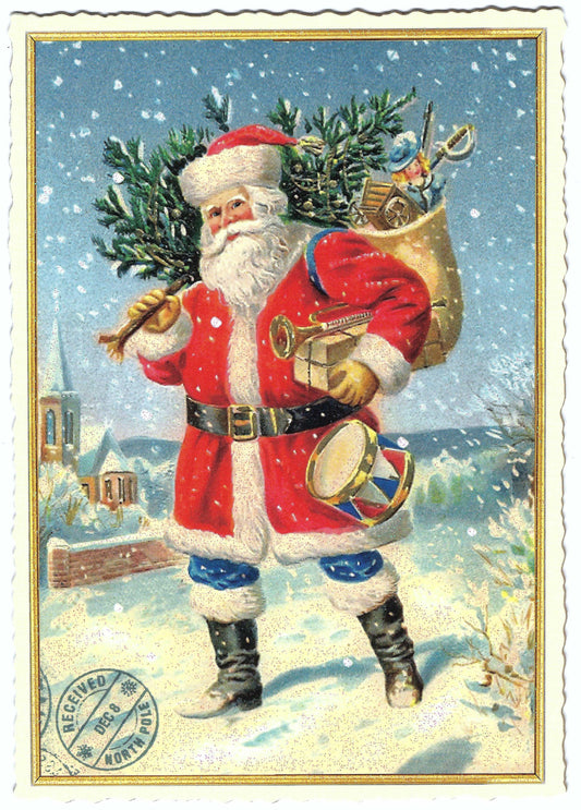 Edition Tausendschön - Limited Edition - Christmas - Santa - Postcard