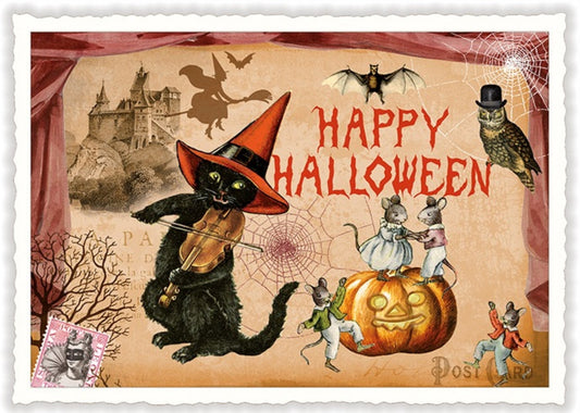 Edition Tausendschön Halloween Postcard - Postcards for Postcrossing - Halloween Postcard