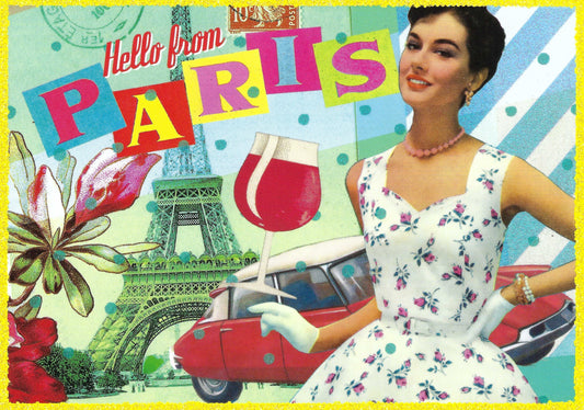 Edition Tausendschön - Hello from Paris - Paris - France - Eiffel Tower - Postcard