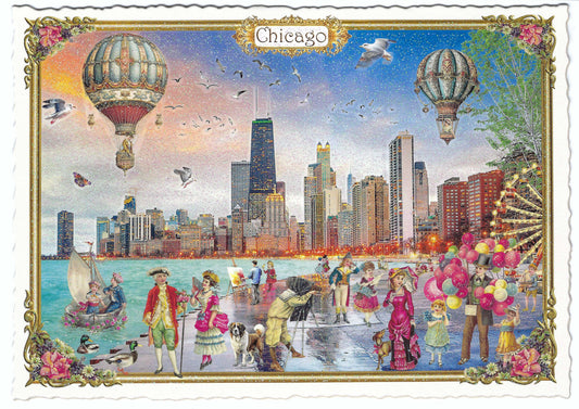 Edition Tausendschön - USA-Edition - Chicago - Skyline - Postcard