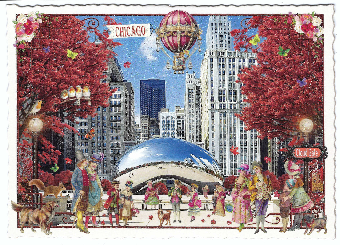 Edition Tausendschön - USA Edition - Chicago - Cloud Gate - Postcard